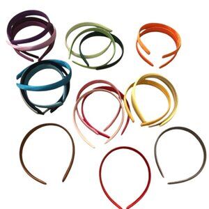 Colorful Satin Headband Set of 23